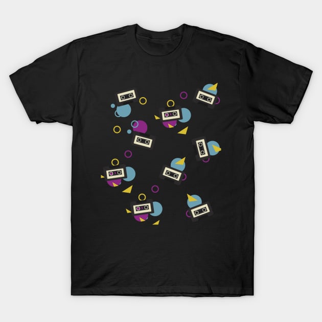 80's Retro Cassette Tape Retrowave T-Shirt by edmproject